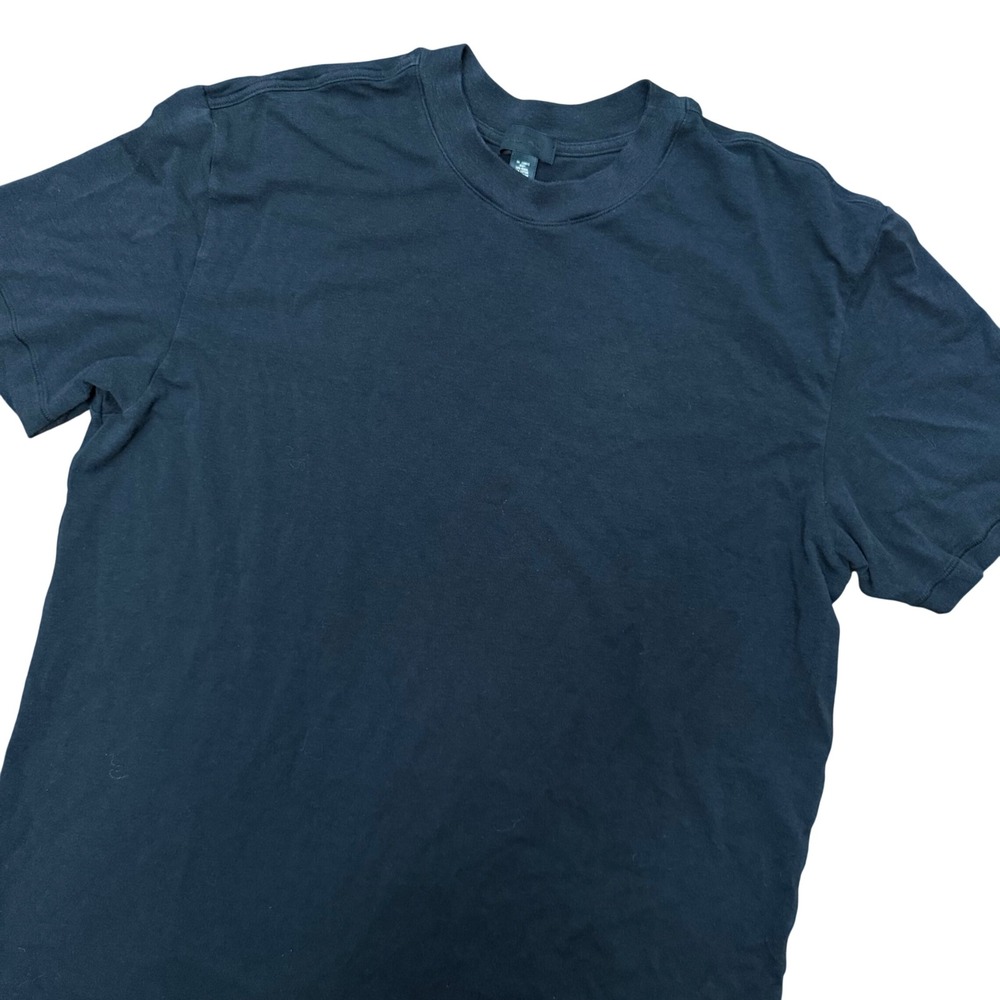 SKIMS Mens T-Shirt Small Onyx Black Cotton Modal Short Sleeve Crew Neck Tee